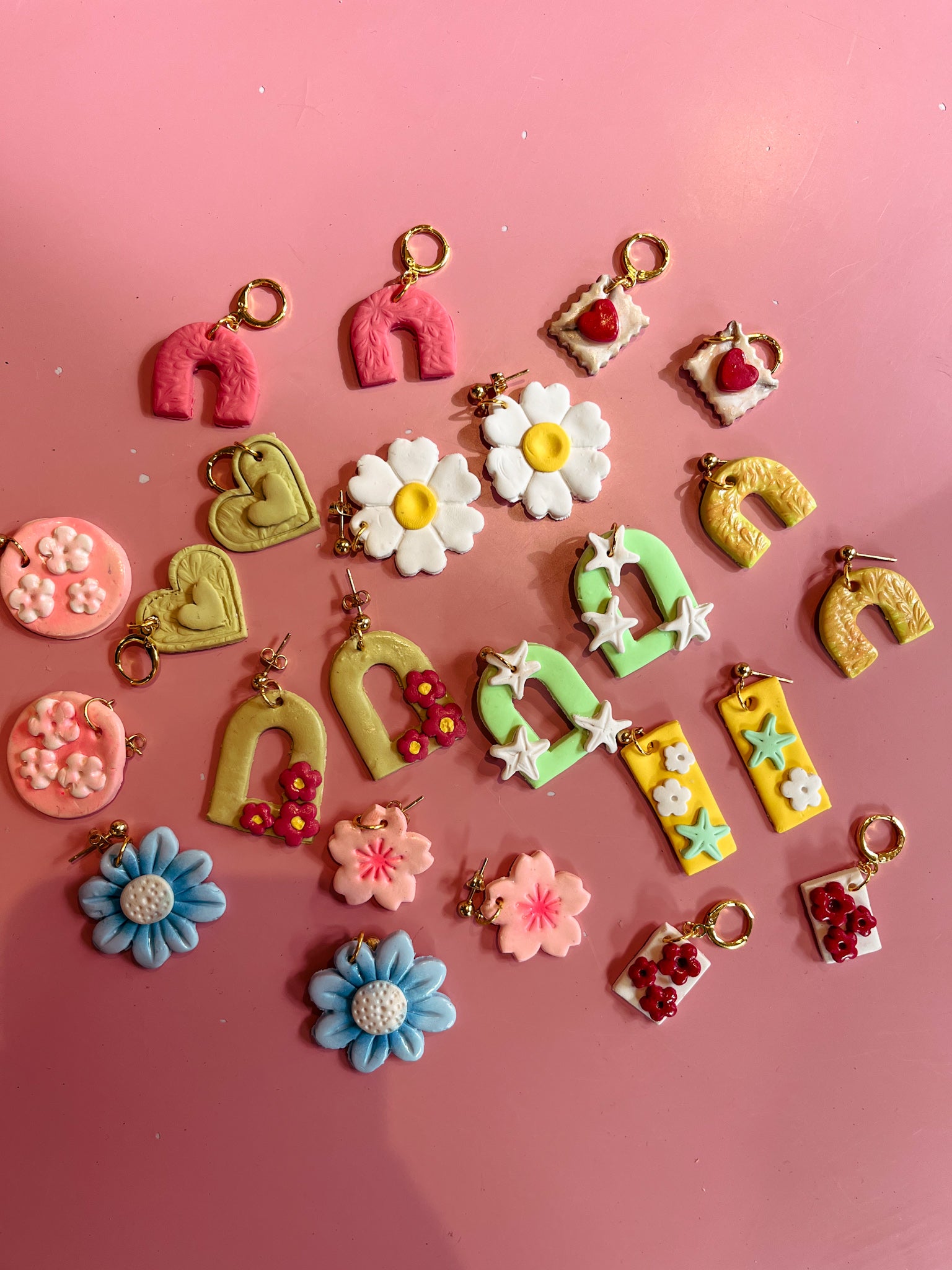 DIY Spring Floral Earrings