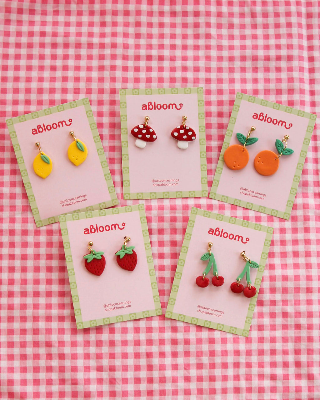 DIY Fruit Themed Earrings