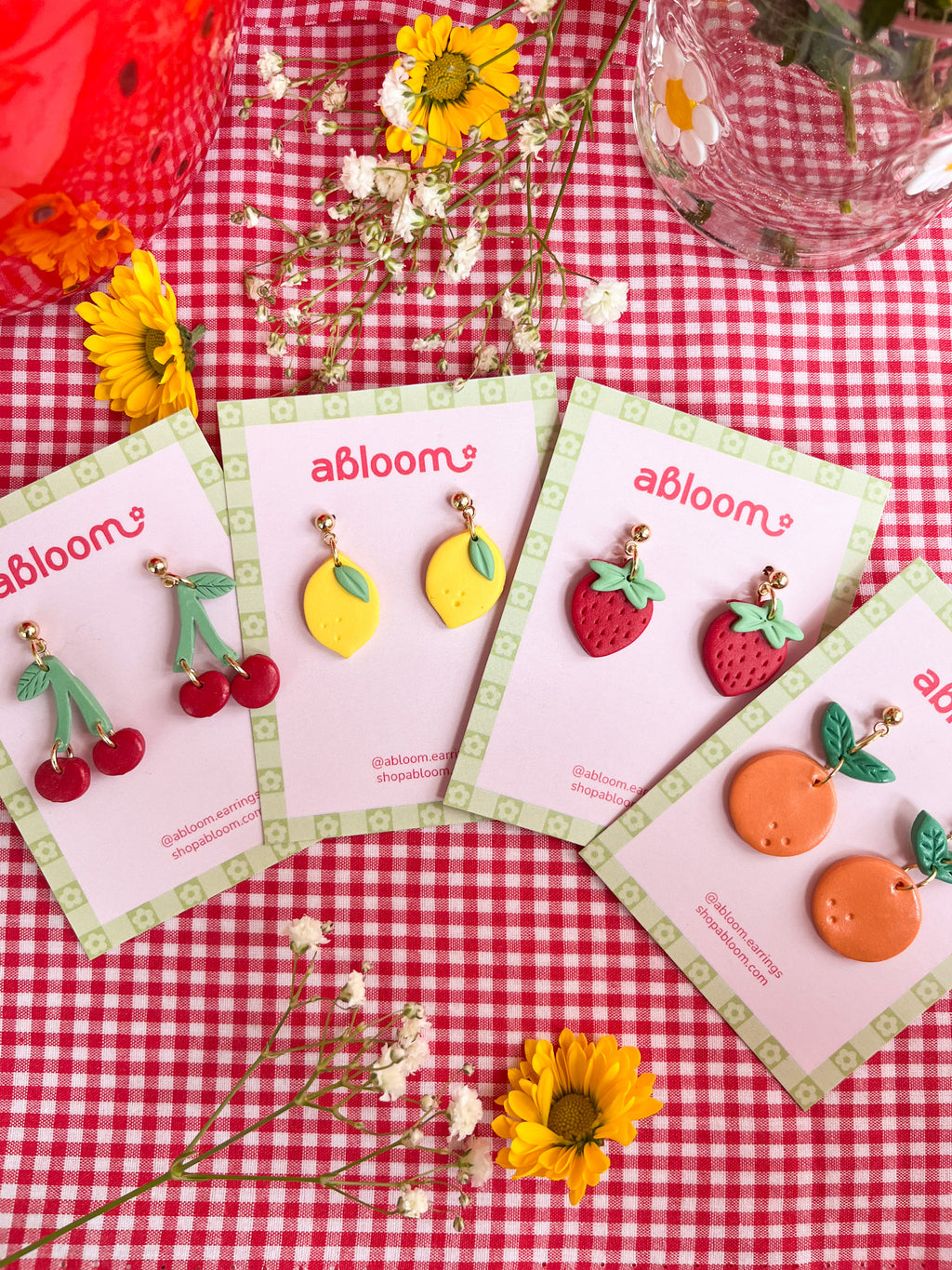 DIY Fruit Themed Earrings