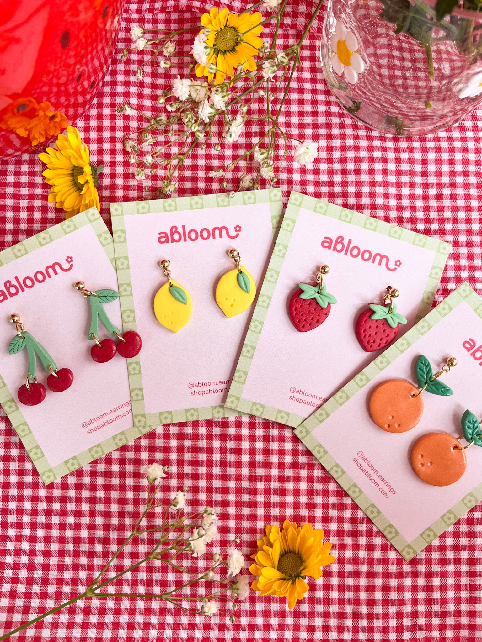 DIY Fruit Themed Earrings