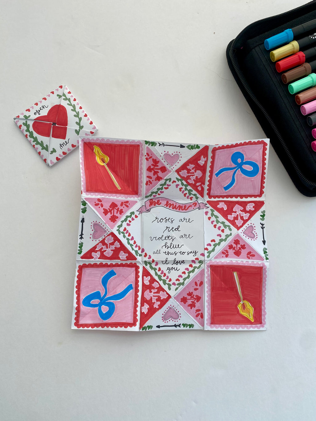 Victorian Valentine Puzzle Purse
