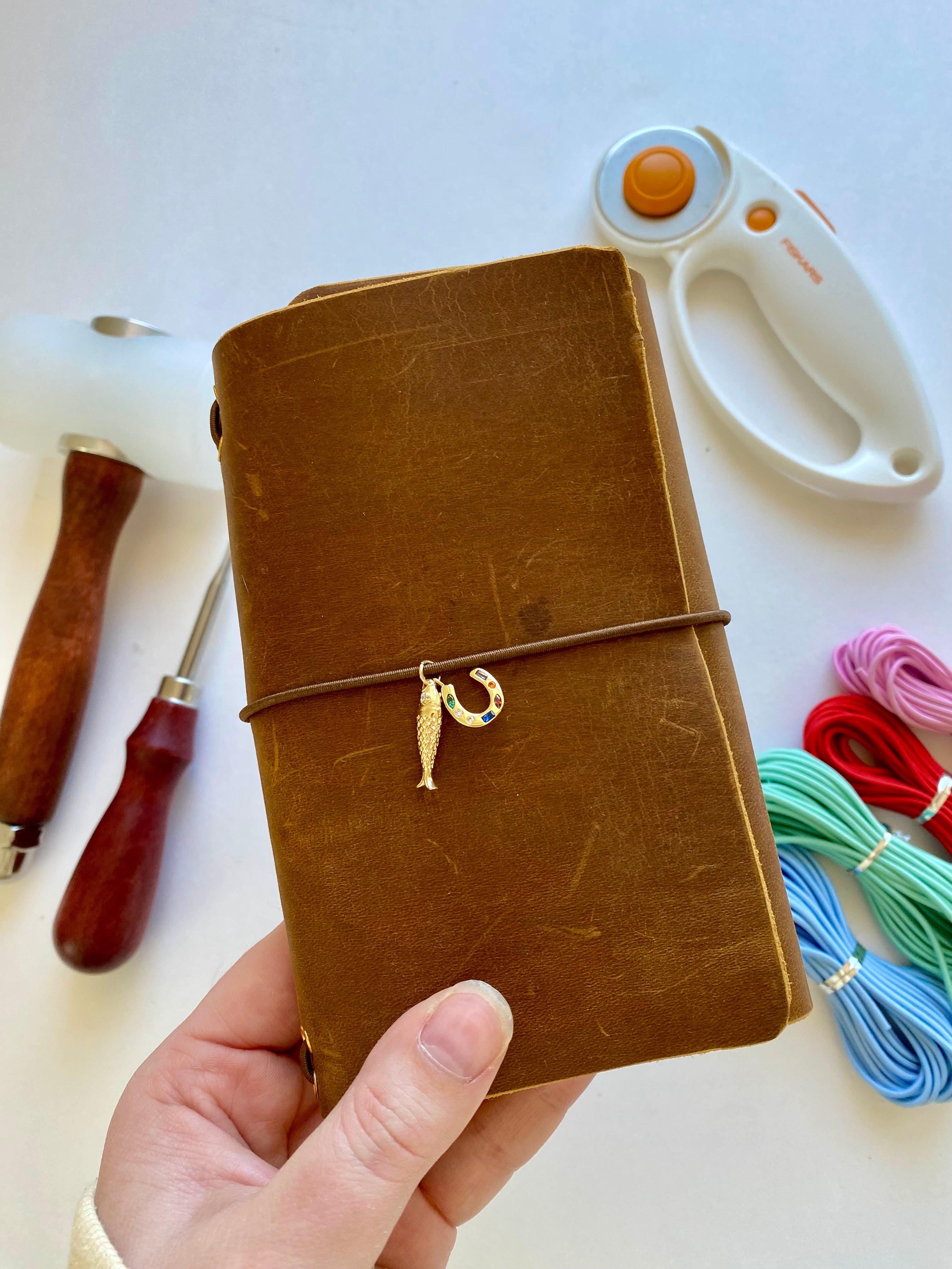 DIY Leather Charm Journal