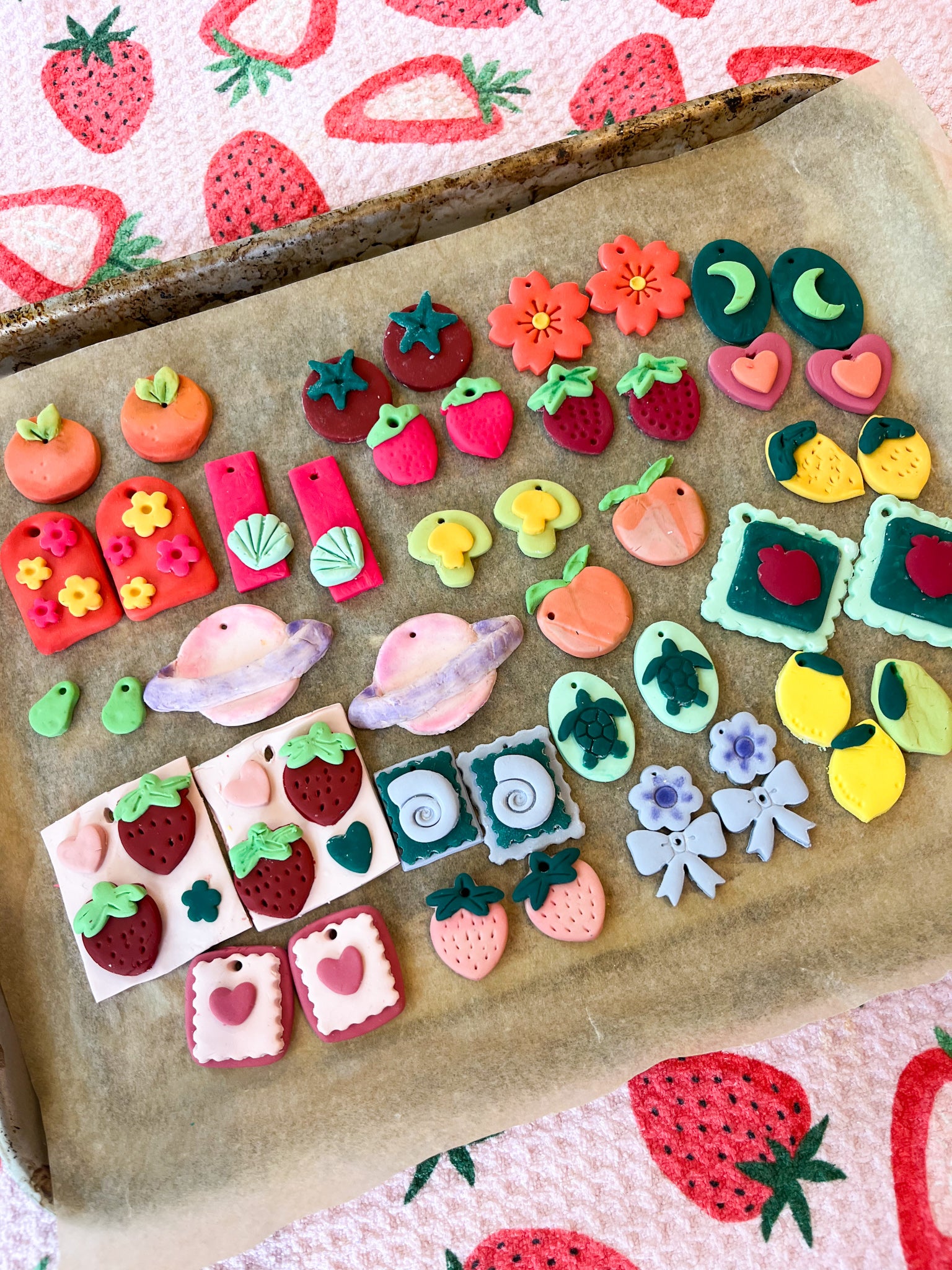 DIY Fruit Themed Earrings