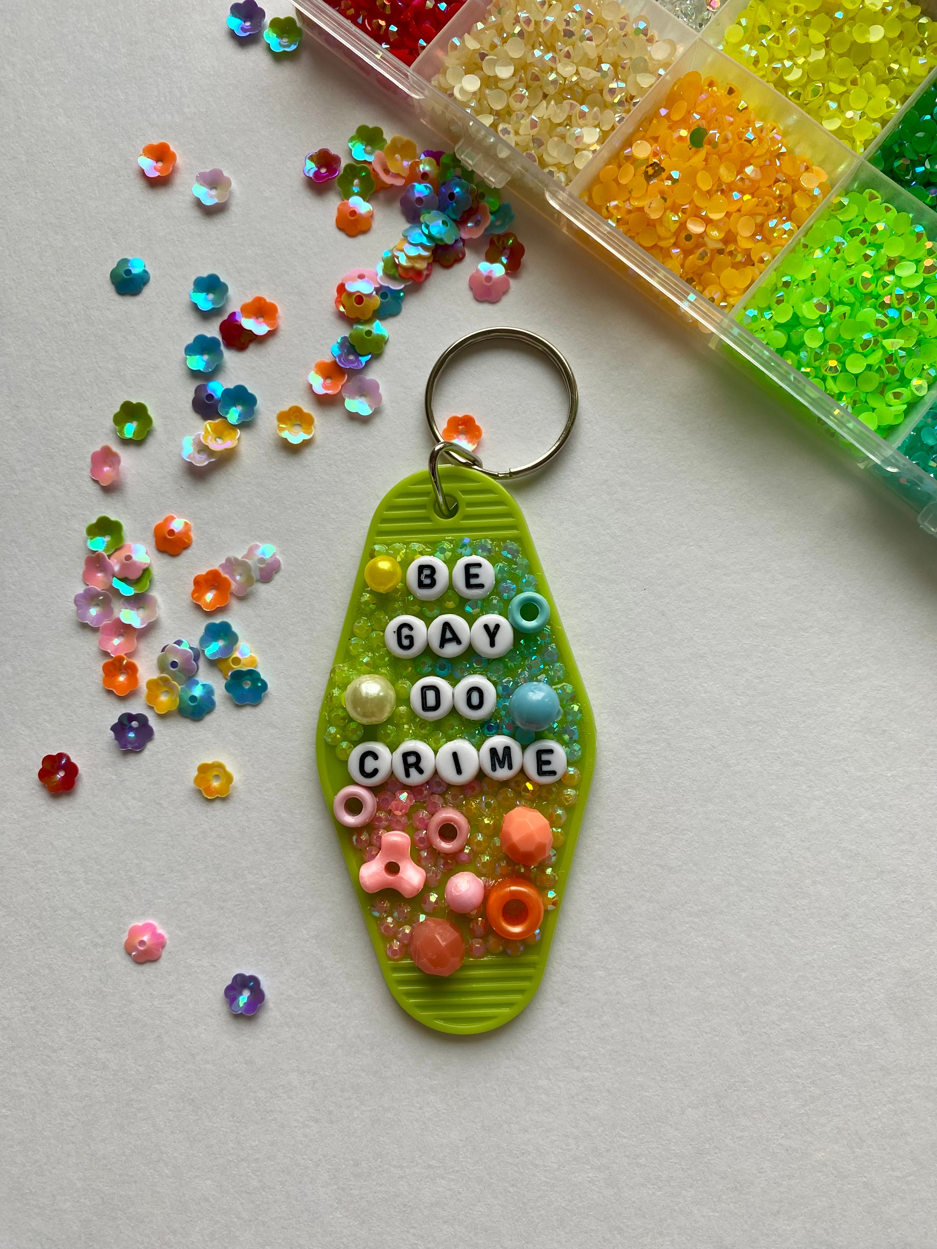 Bedazzled Keychains