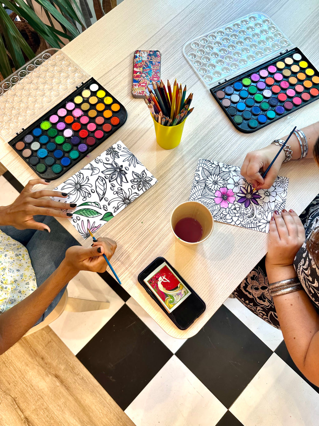 Kids' Menu: Beads and Watercolor