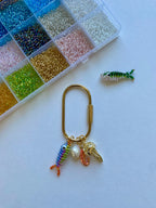 Summer Camp Series: Beaded Fish Bag Charm