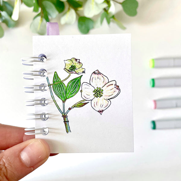 Handmade Floral Mini Notebooks/Sketchbooks