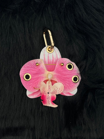 Pink Orchid with Gold Piercings