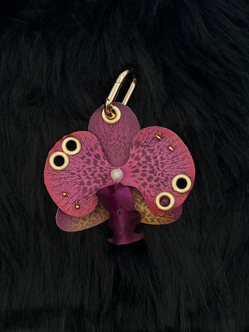 Purple Orchid with Gold Piercings