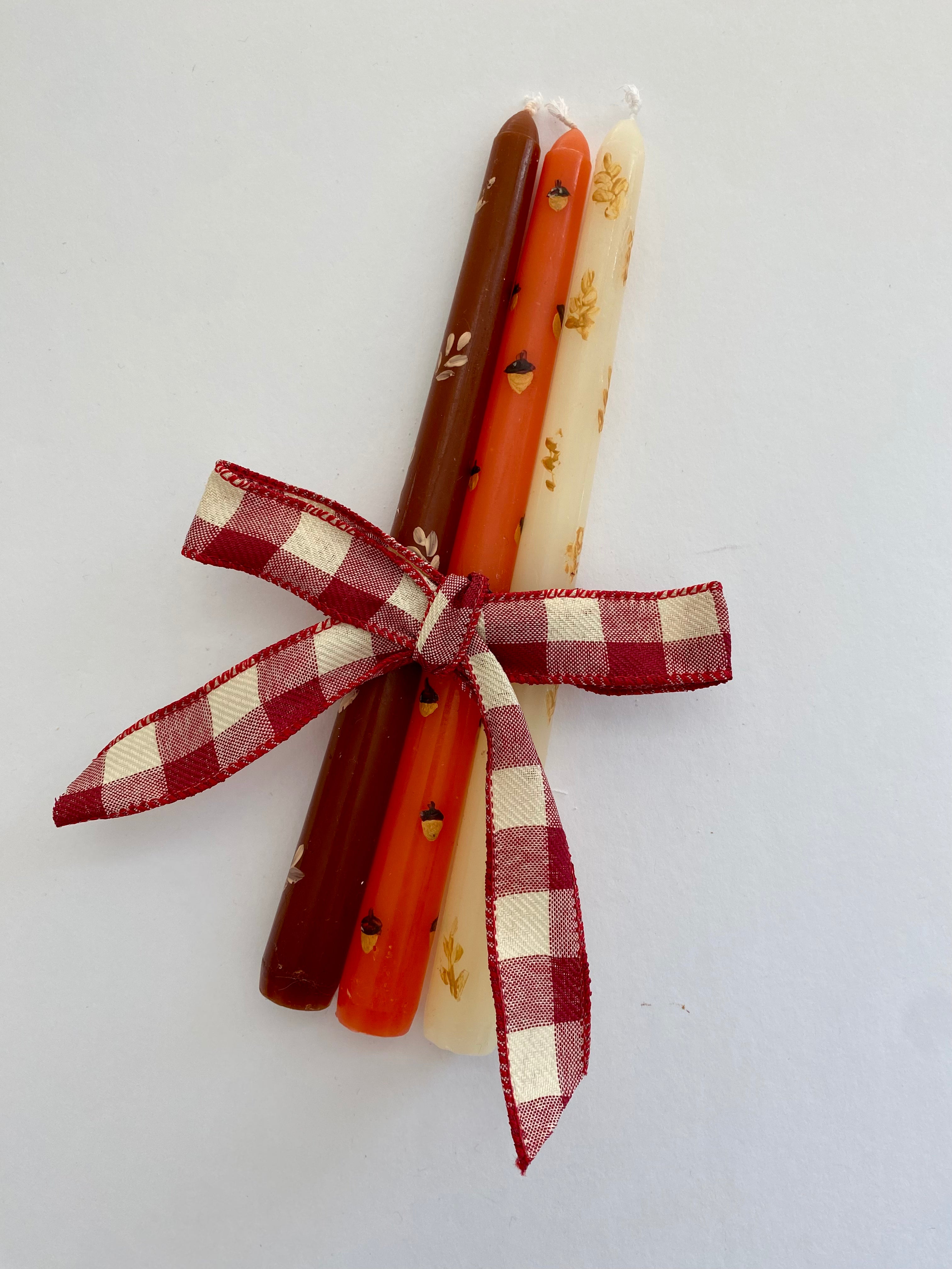 Autumnal Candle Wax Painting