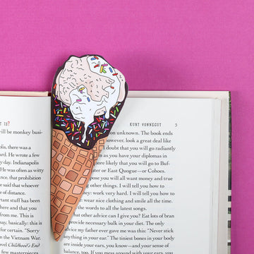 Ice Cream Cone Bookmark (It's Die Cut!)