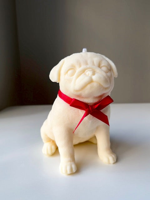 Pug Candle