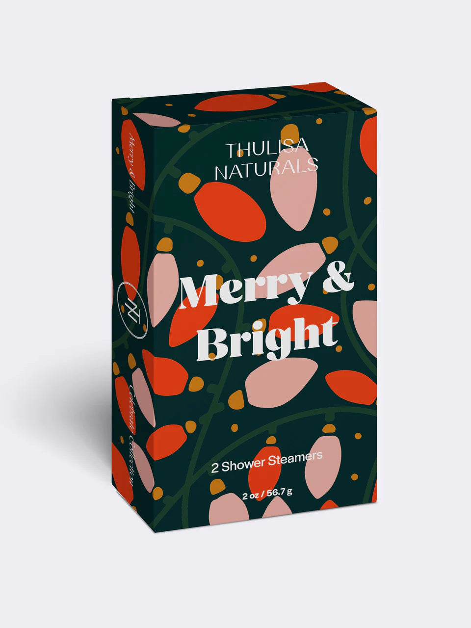 Orange & Sage Duo Shower Steamers- Merry & Bright Packaging