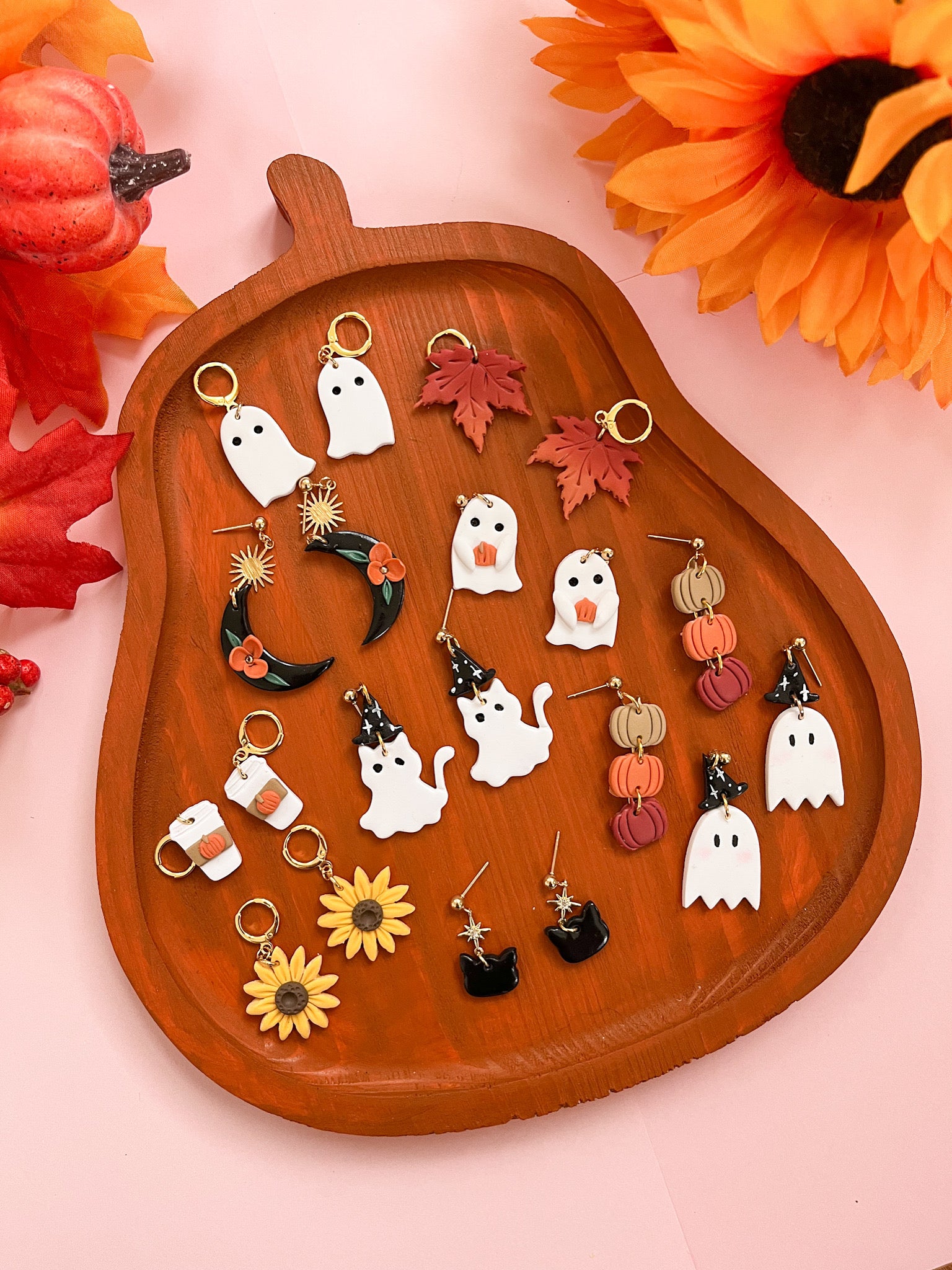 Cozy Fall Polymer Clay Earrings