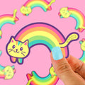 Colorful Rainbow Kitty Sticker