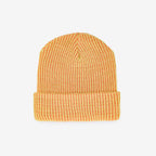 Simple Rib Knit Beanie - Peach Lime
