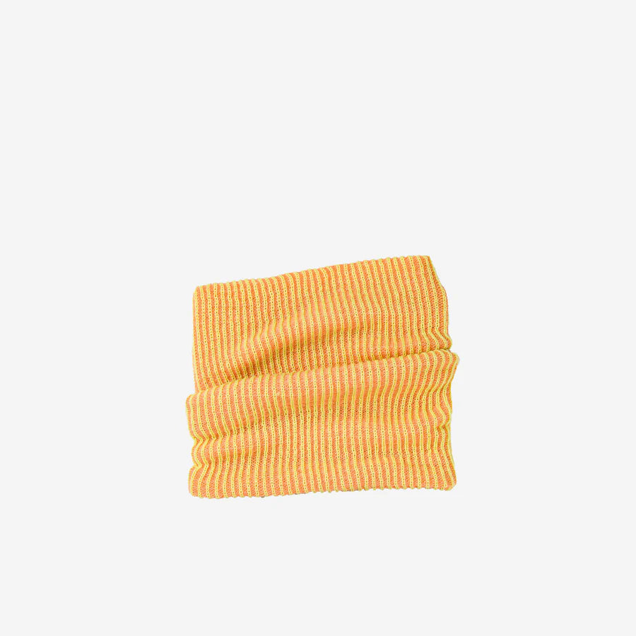 Simple Rib Knit Snood - Peach Lime