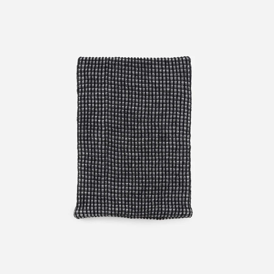 Simple Grid Snood - Black Grey
