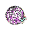 Disco Ball Glitter Sticker