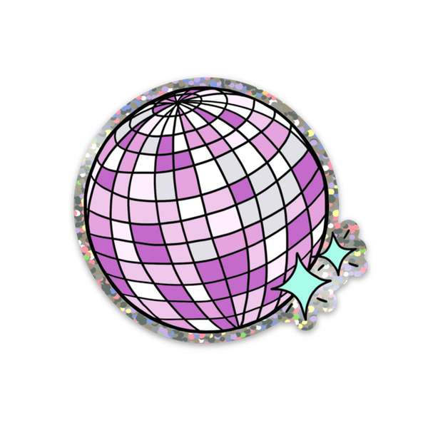 Disco Ball Glitter Sticker