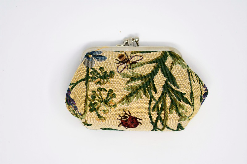 Morning Garden- Coin Purse Double Latch Large