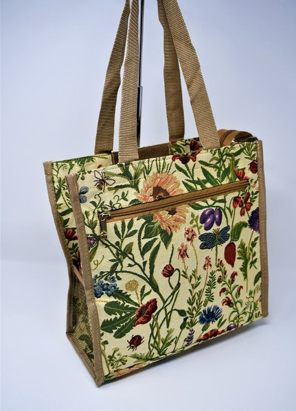 Tapestry Shopper- Morning Garden