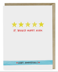 five-star anniversary card