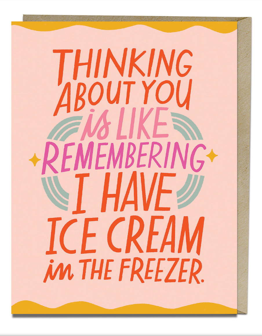 ice cream freezer card