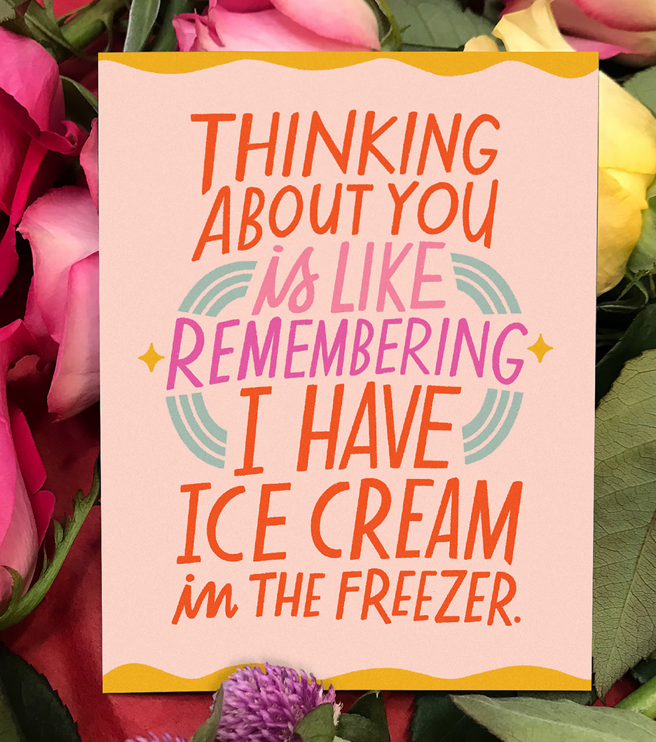 ice cream freezer card