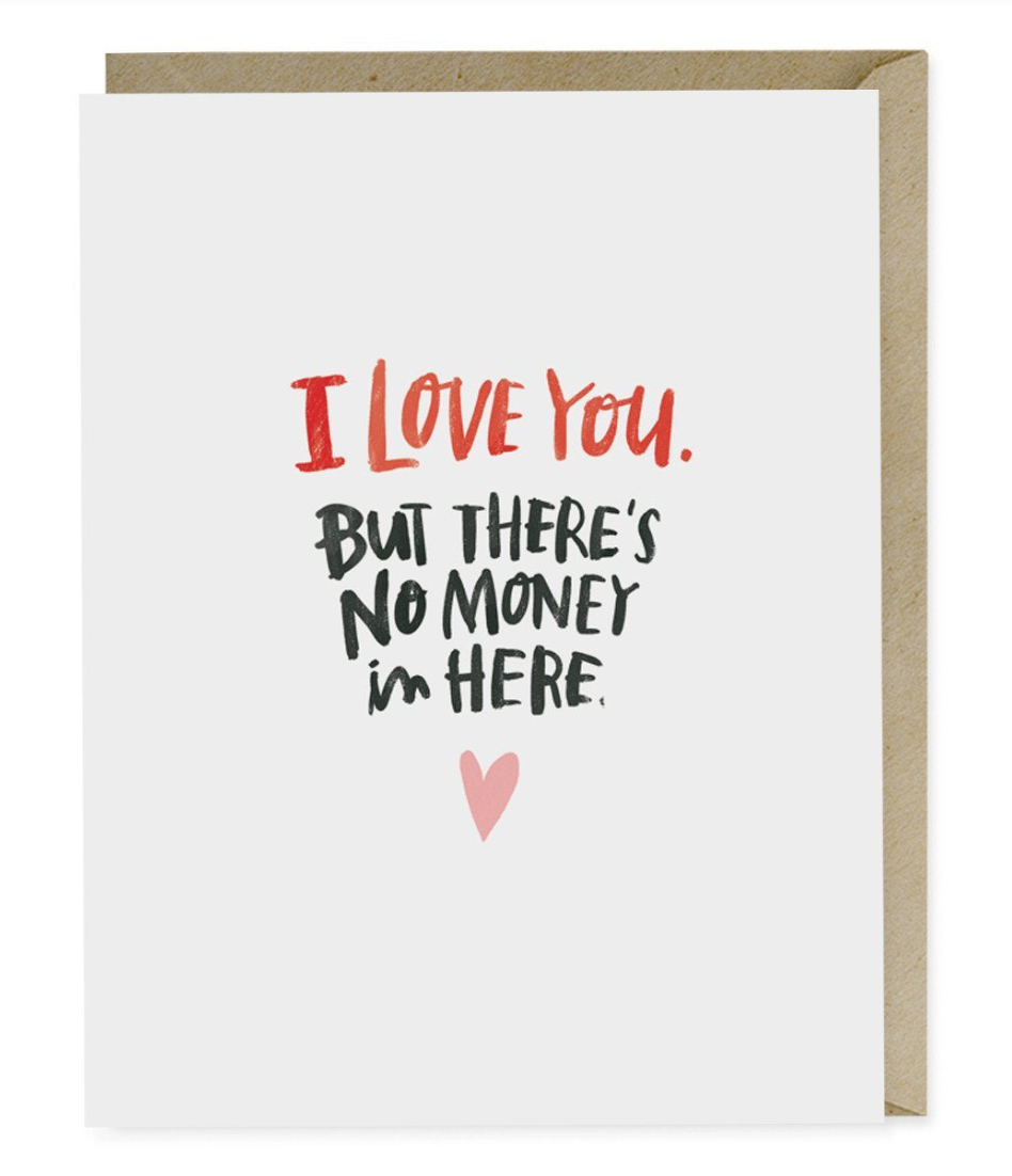 Theres no money Card