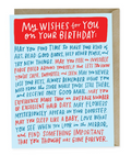 Wishes For Your Birthday Card