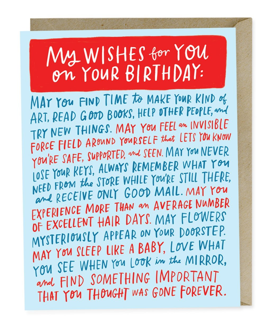 Wishes For Your Birthday Card