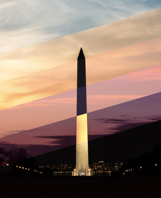 Washington Monument Timeslice 5x7 Print