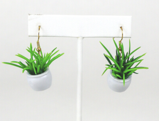 Enamel Charm Hook - houseplant