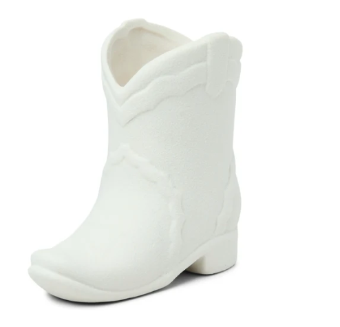 Nashville Ceramic Boot White in Smoked Pistachio