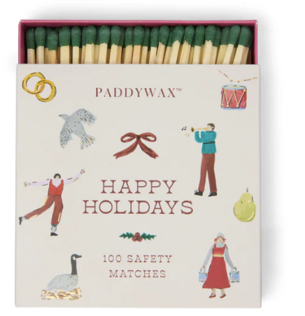 Holiday Jumbo Boxed Safety Matches - 12 Days of Christmas
