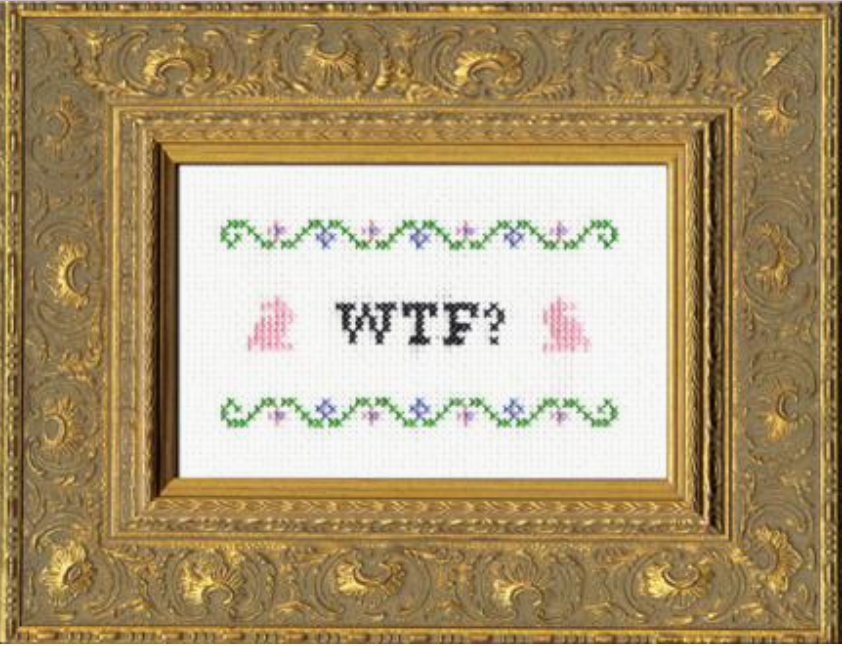 WTF? Cross Stitch Kit
