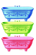 Bathtubs by Electra Pelias - Postcard