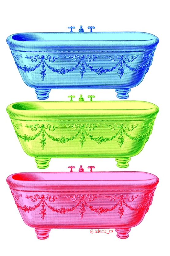 Bathtubs by Electra Pelias - Postcard