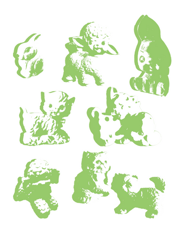 8.5 X 11 Green Trinket Print