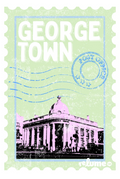 Postage Stamp Sticker