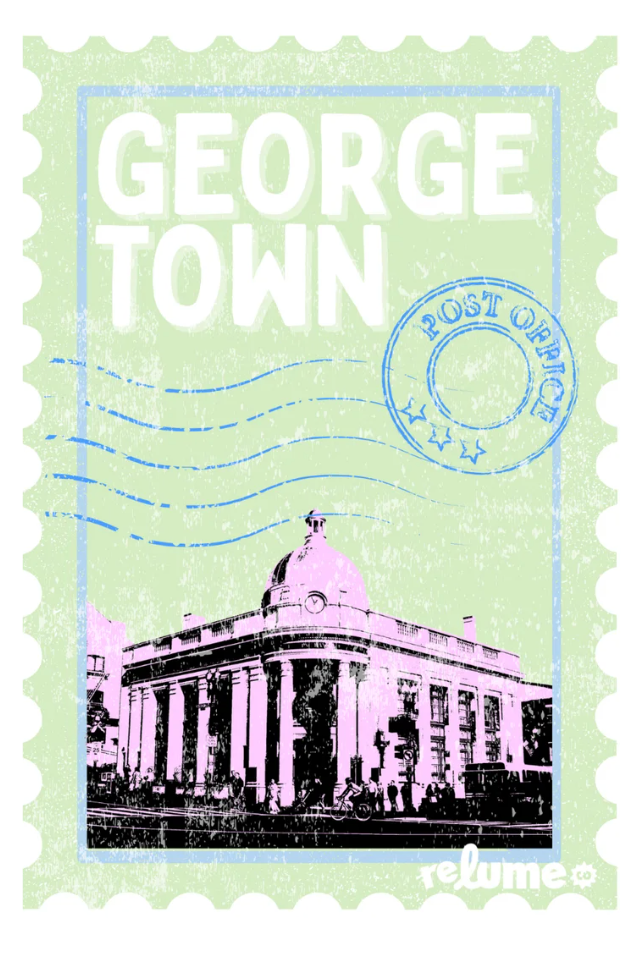 Postage Stamp Sticker