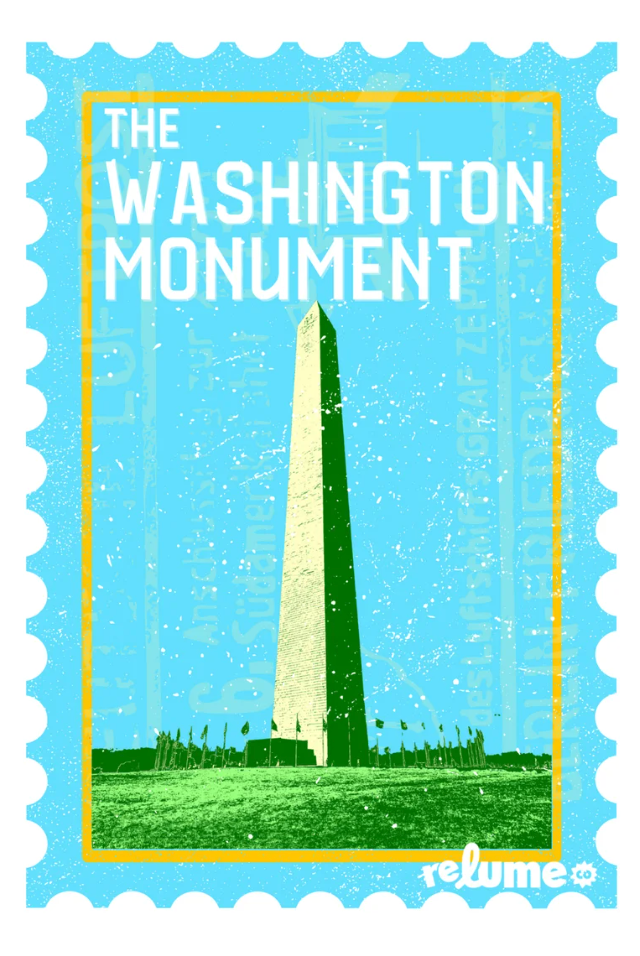Postage Stamp Sticker