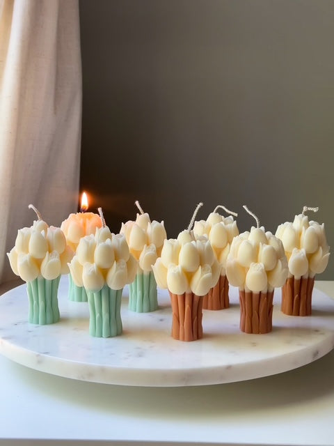 Tulip Bouquet Candle