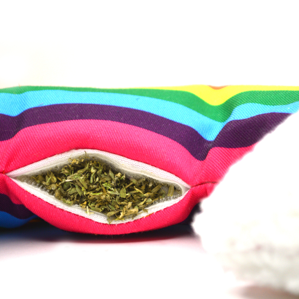 Get Kickin' Rainbow Kicker Refillable Cat Toy