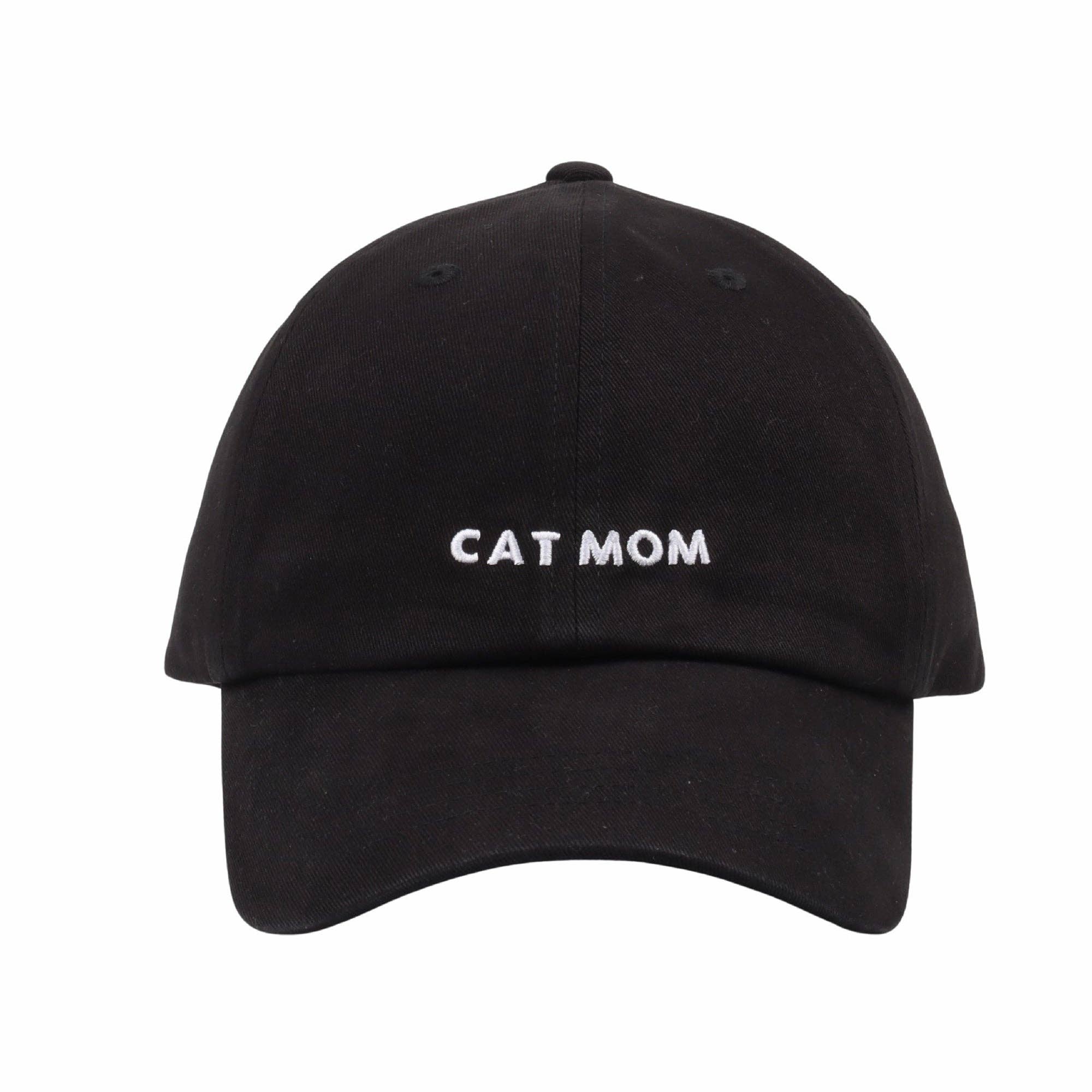 Cat Mom Hat | Embroidered Cat Mom Baseball Cap | Gift for Cat Lovers | HatPhile