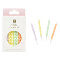 Pastels Twirl Birthday Candles - 8 Pack | Cake Candles |