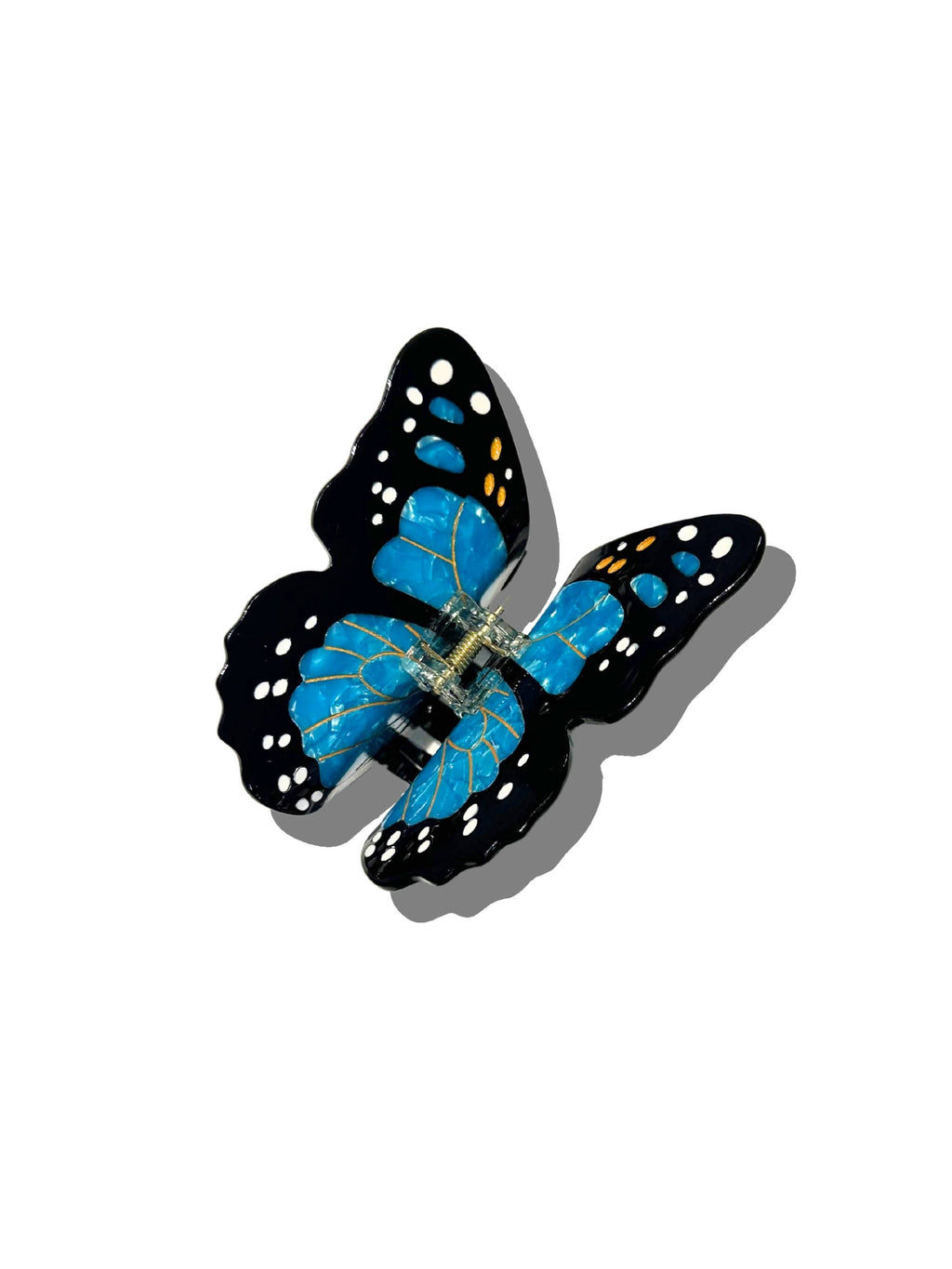 Hand-painted Monarch Butterfly Claw Hair Clip