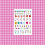 5x7 Bejeweled Rhinestones Stickers Sheet