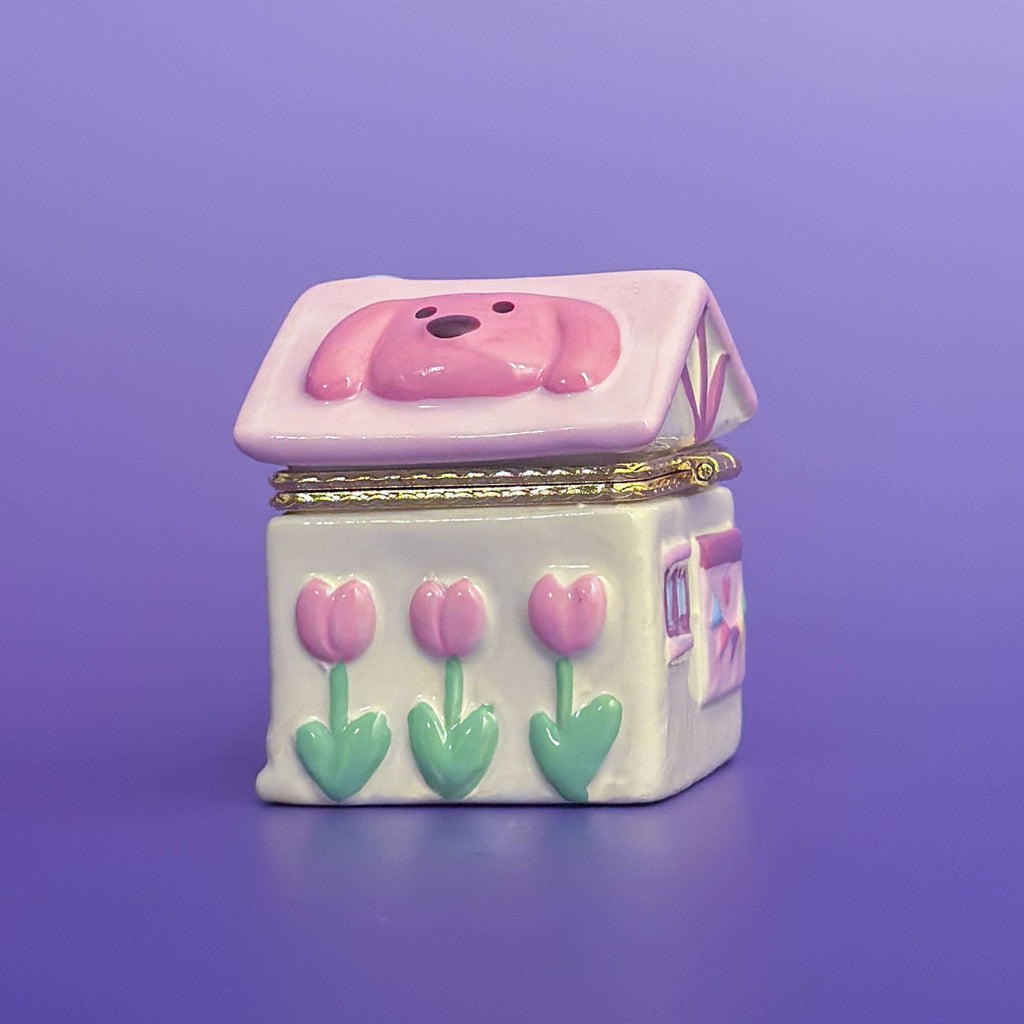 House Dog Room Hand Painted Trinket Box